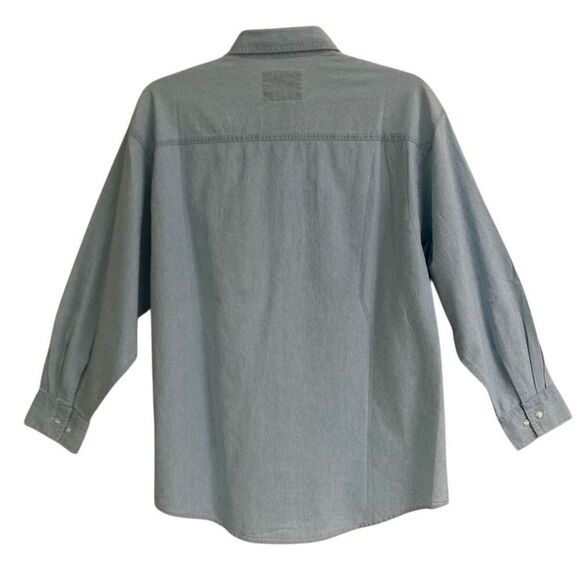 Vintage Y2K Levi’s chambray button up long sleeve shirt big boy’s L 16/18 - Picture 2 of 6